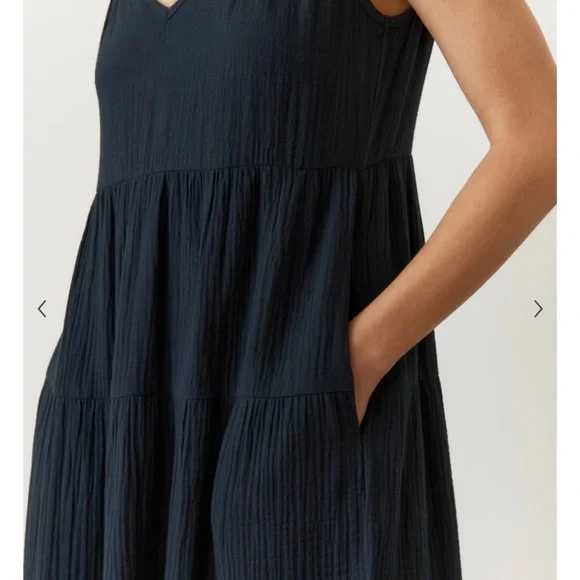 Marine Layer Corinne Double Cloth Maxi Dress - Picture 3 of 12